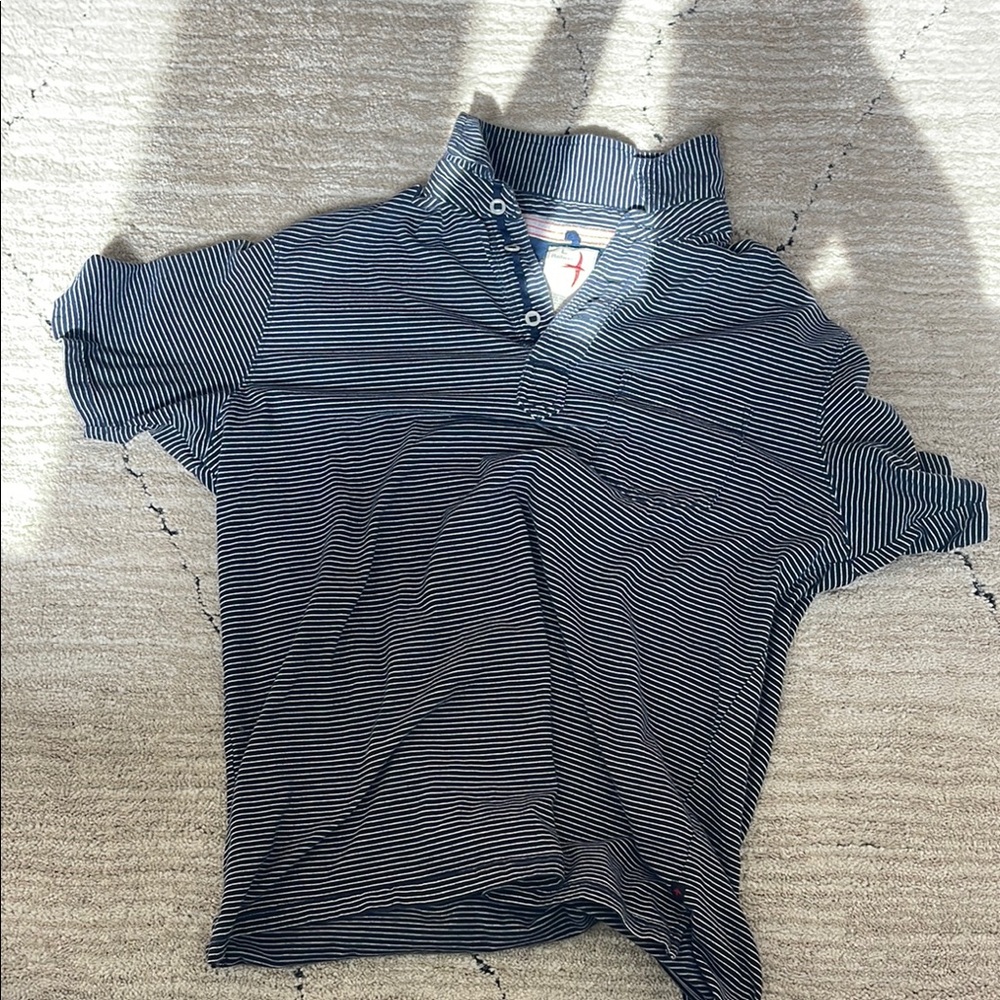 Men's Striped Polo Shirt